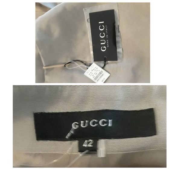 Gucci Vintage Light Tan Straight Pencil Skirt Size IT 42 - Picture 9 of 9